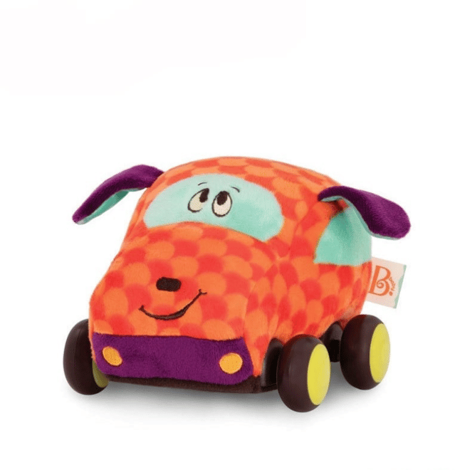 B.Toys Peluş Çek Bırak Araba - Turuncu