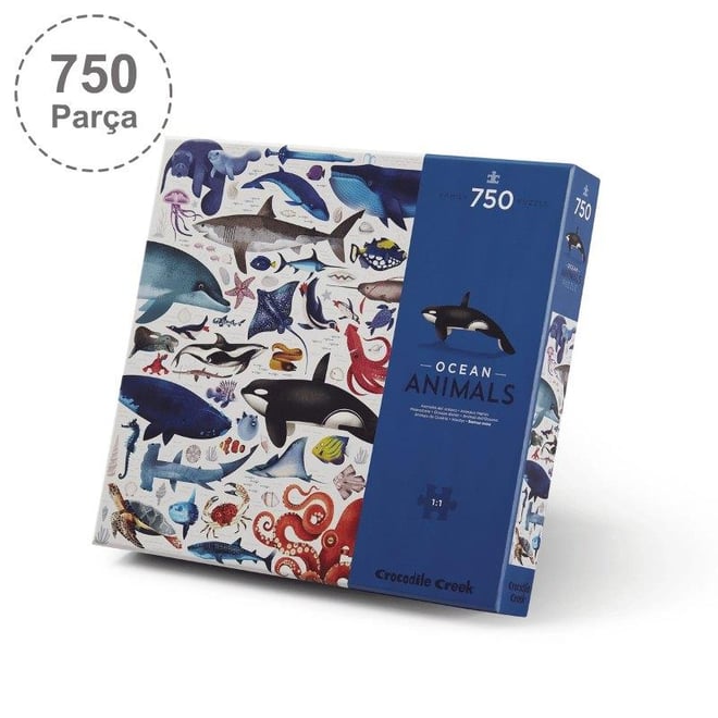 Crocodile Creek  Aile Puzzle - 750 Parça - Okyanus Hayvanları