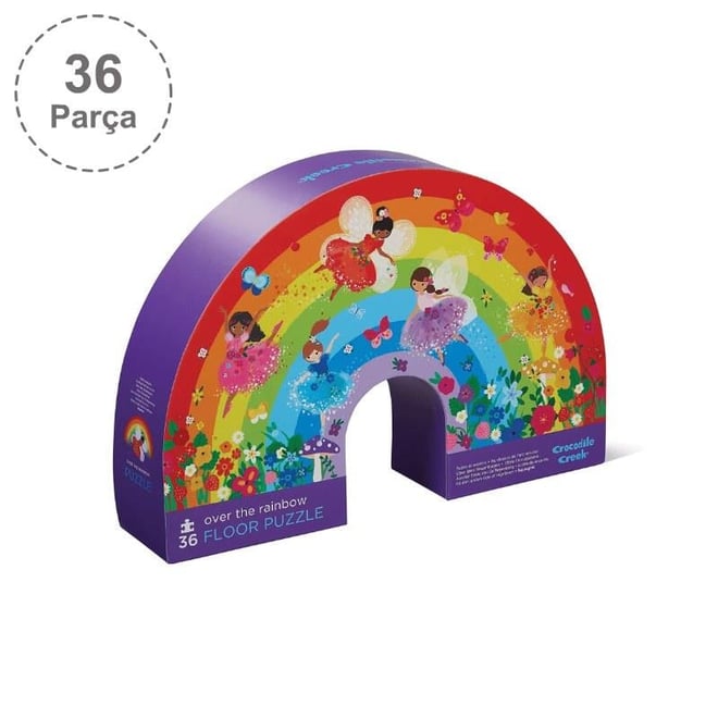 Crocodile Creek Dekoratif Puzzle - 36 Parça - Over the Rainbow