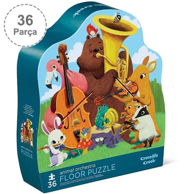 Crocodile Creek Dekoratif Puzzle - 36 Parça - Animal Orchestra