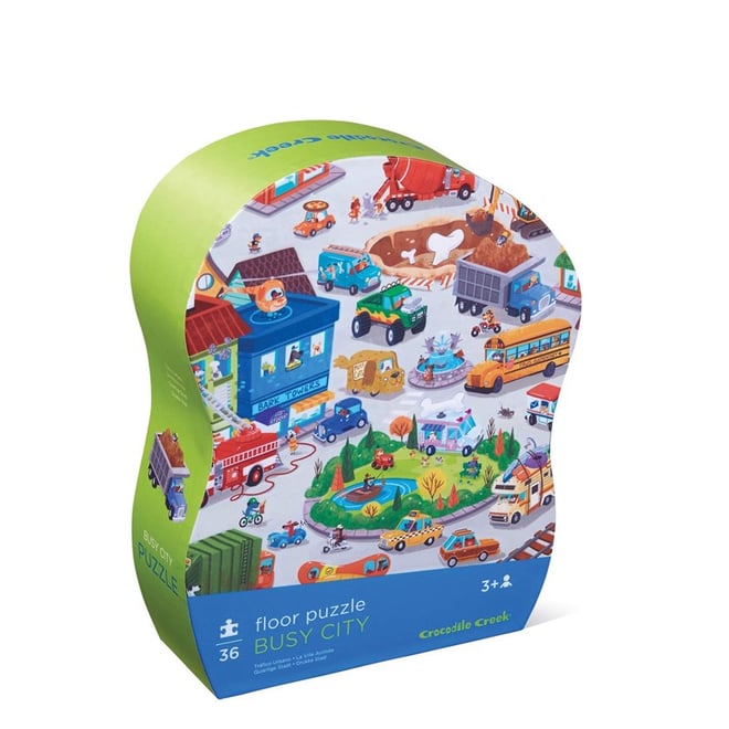 Crocodile Creek Dekoratif Puzzle Trafik 36 Parça