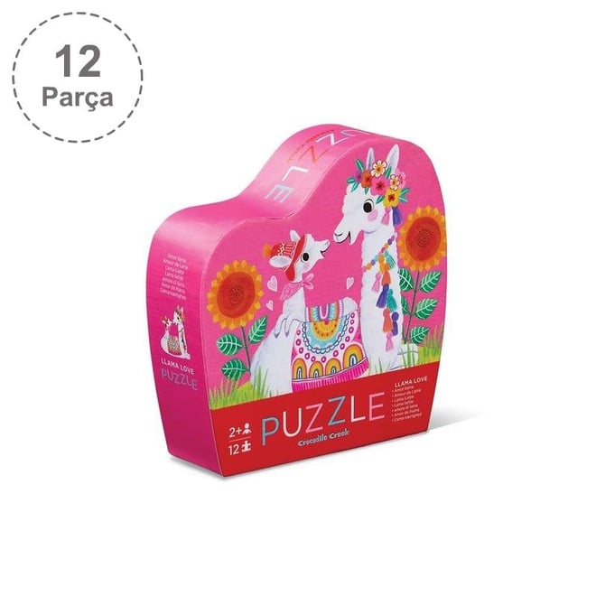 Crocodile Creek Mini Puzzle - 12 Parça - Llama Love
