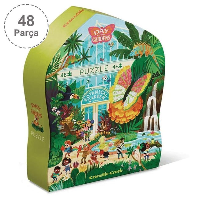 Crocodile Creek  Puzzle - 48 Parça - Botanik Bahçede Bir Gün