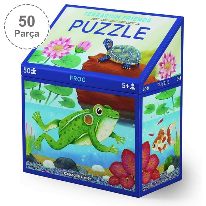 Crocodile Creek  Puzzle - 50 Parça - Teraryum Kurbağa