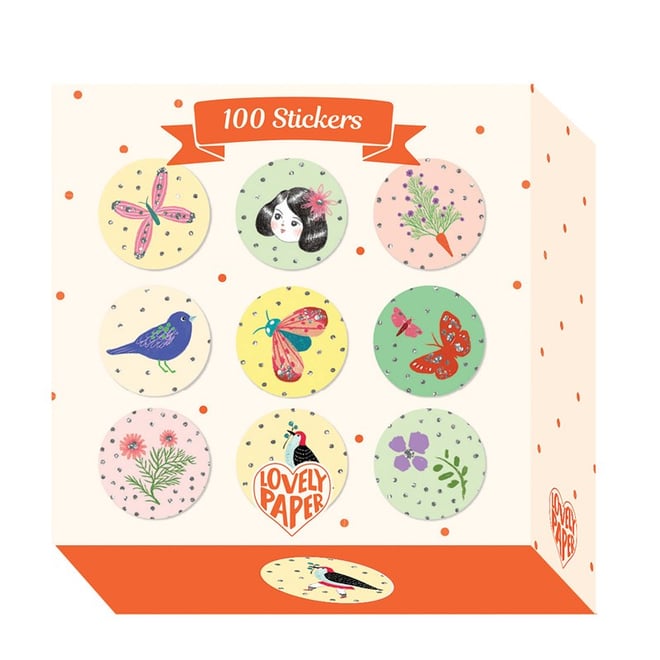 Djeco 100'lü Simli Çıkartma Seti / Chichi