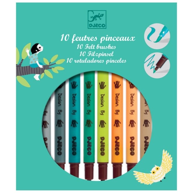 Djeco 10'lu Çift Uçlu Keçeli Kalem /  New