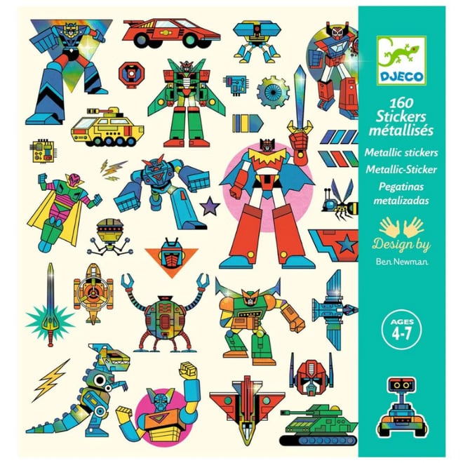 Djeco Çıkartmalar - Robotlar
