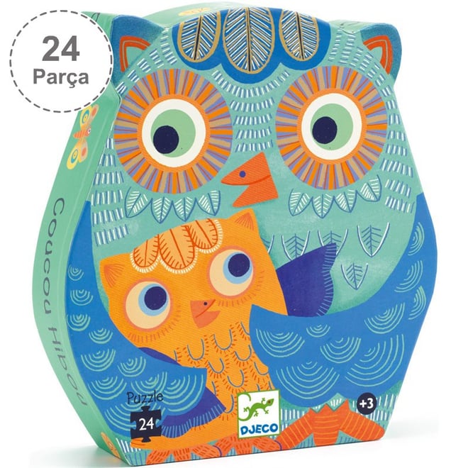 Djeco Dekoratif Puzzle 24 Parça/Hello Owl