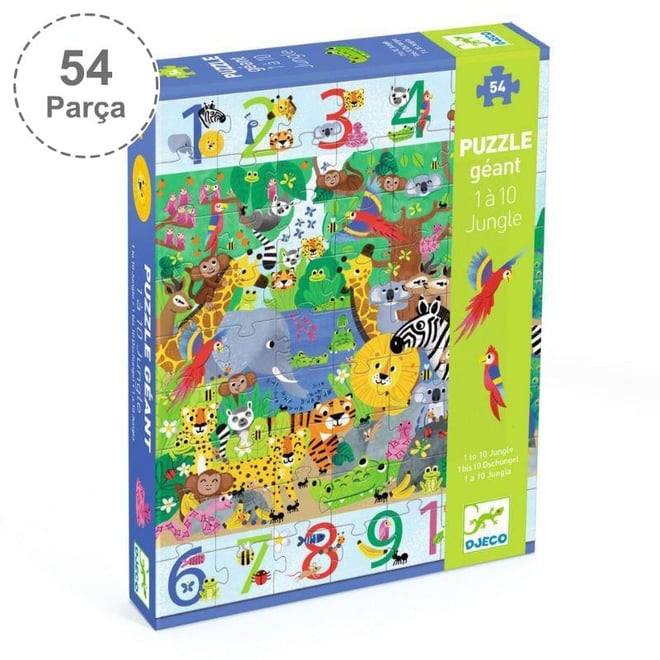 Djeco Dev Puzzle 54 Parça - Jungle