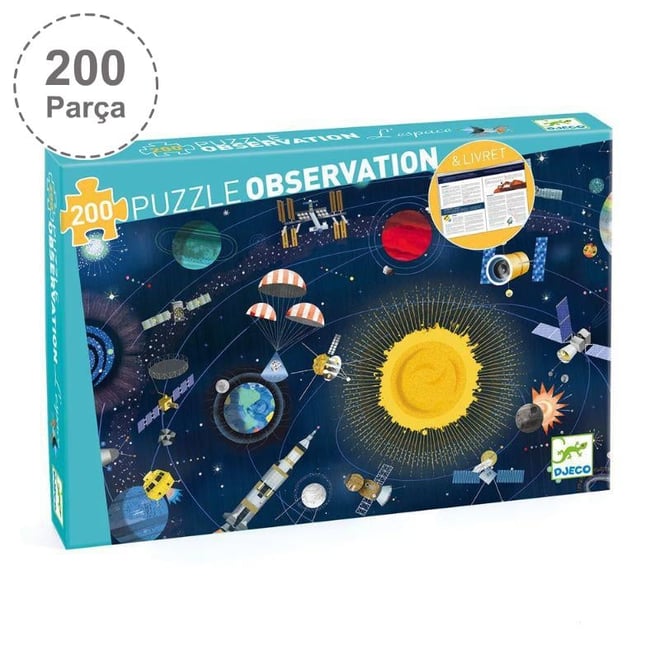 Djeco Klasik Puzzle 200 Parça - The Space