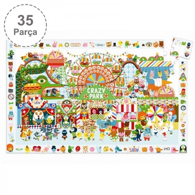 Djeco Puzzle / Crazy Park - 35 Pcs