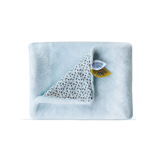 Doudou Çift Taraflı Mavi Bebek Battaniyesi 70x100 cm