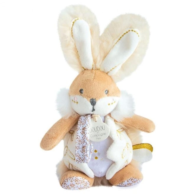 Doudou Emzik Tutacağı - Mini Kahve Tavşan