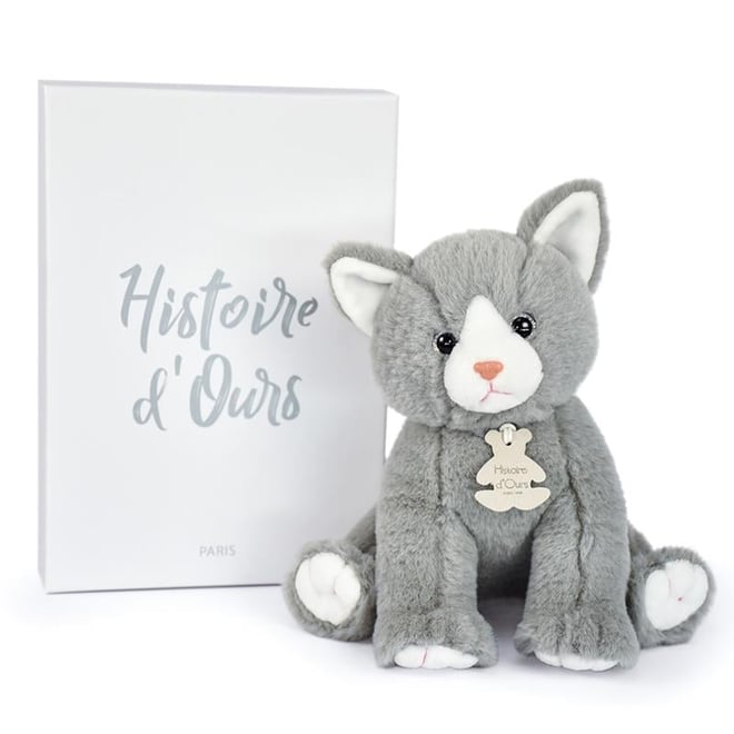 Doudou Gri Yavru Kedi 18 cm