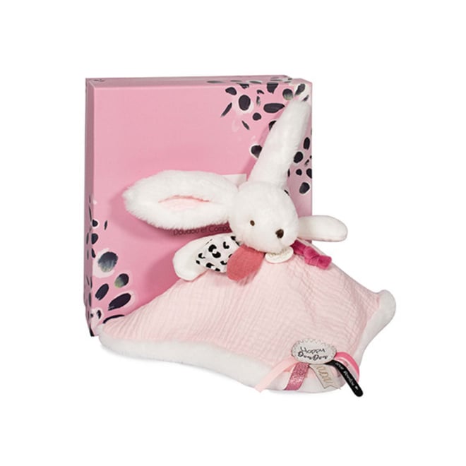 Doudou Hediye Kutulu Pembe Tavşan Uyku Arkadaşı 25 cm