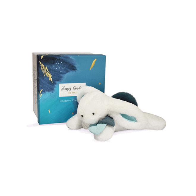 Doudou Mavi Ponpon Tavşan 25 cm