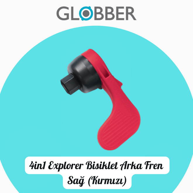 Globber 4in1 Explorer Bisiklet Arka Tekerlek Freni (SAĞ/Kırmızı)