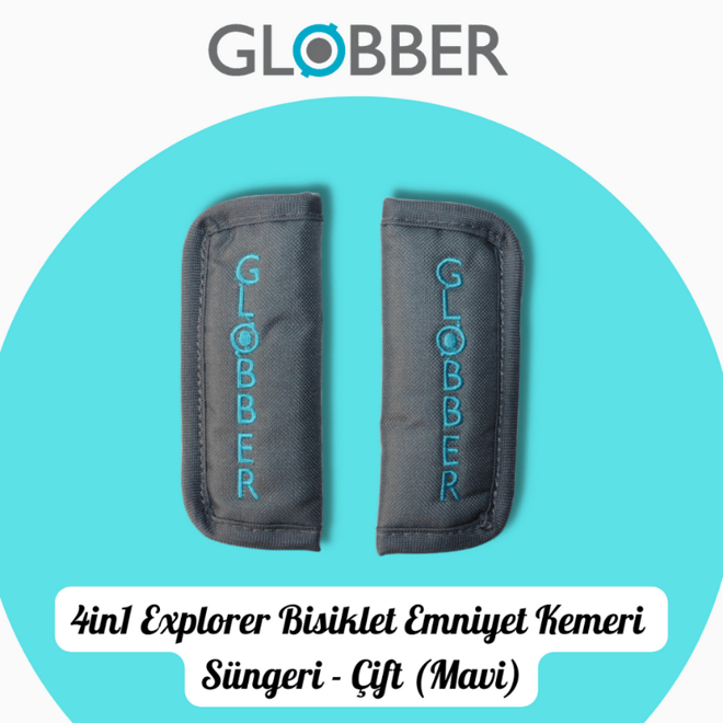 Globber 4in1 Explorer Bisiklet Emniyet Kemeri Süngeri (ÇİFT-Mavi)