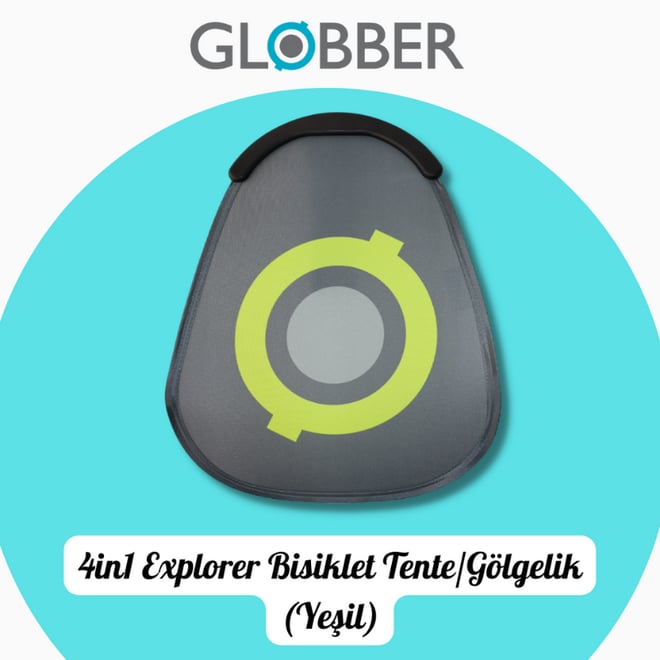 Globber 4in1 Explorer Bisiklet Tente/Gölgelik (Yeşil)