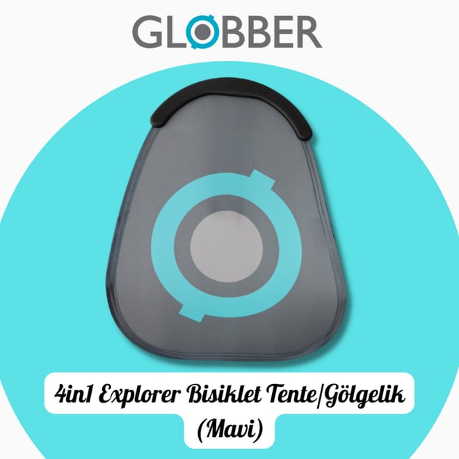 Globber 4in1 Explorer Bisiklet Tente/Gölgelik (Mavi)