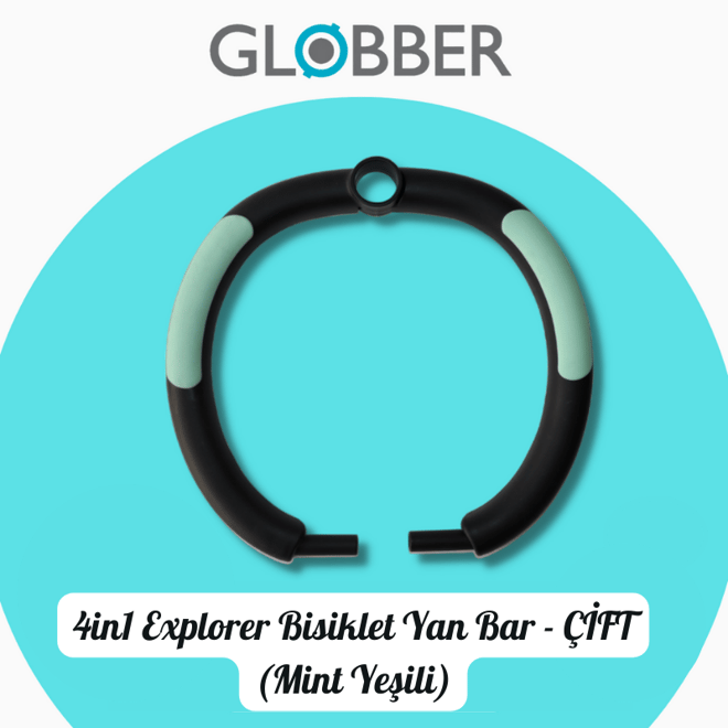 Globber 4in1 Explorer Bisiklet Yan Bar (ÇİFT-Mint Yeşili)