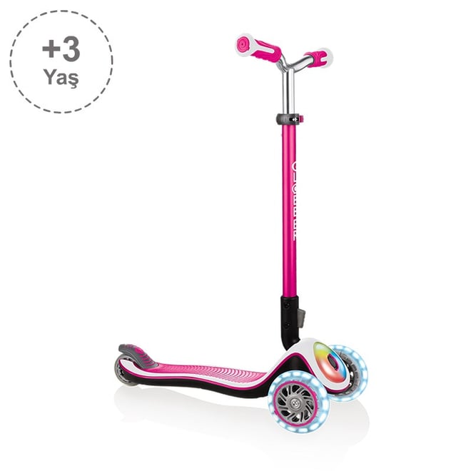 Globber Elite Prime Full Işıklı Scooter - Pembe