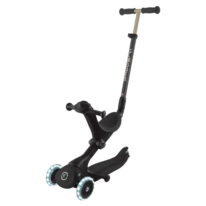 Globber Go Up Deluxe Işıklı Scooter - Siyah | Isabel Abbey