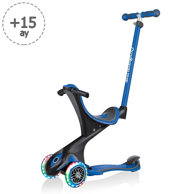 Globber Scooter/Evo Go Up Comfort Işıklı/Lacivert