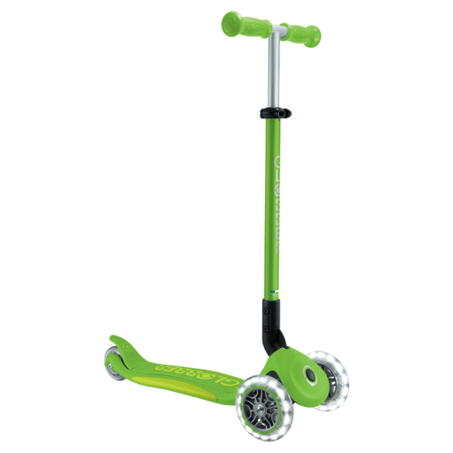 GlobberGlobber Elite Deluxe Işıklı Scooter - Elma Yeşili