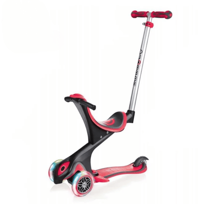 GlobberGlobber Evo Go Up Comfort Işıklı Scooter - Kırmızı