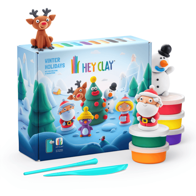 Hey ClayHey Clay Yaratıcı Kil Seti - Winter Holidays