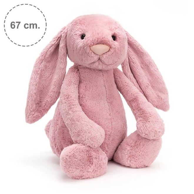 Jellycat Bashful Koyu Pembe Tavşan Dev Boy 67 cm