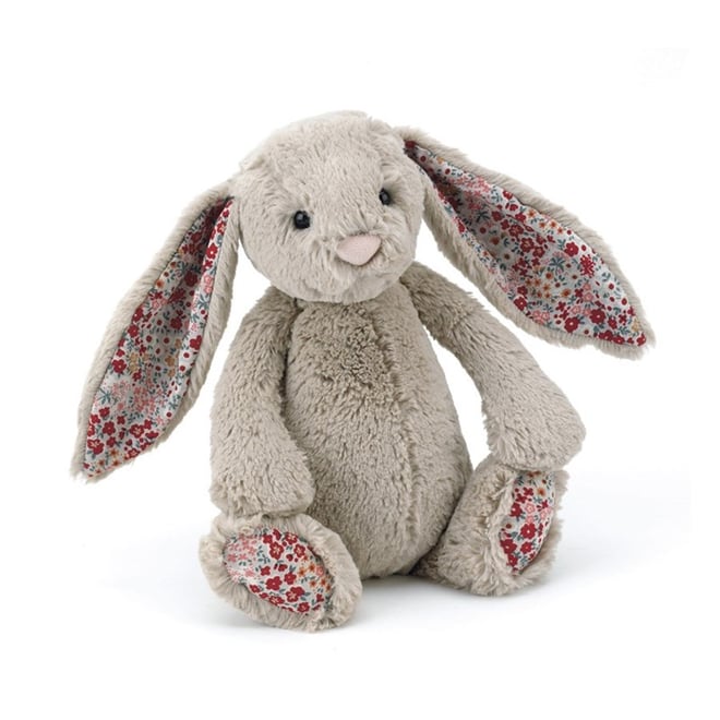 Jellycat Çiçekli Bej Tavşan Mini