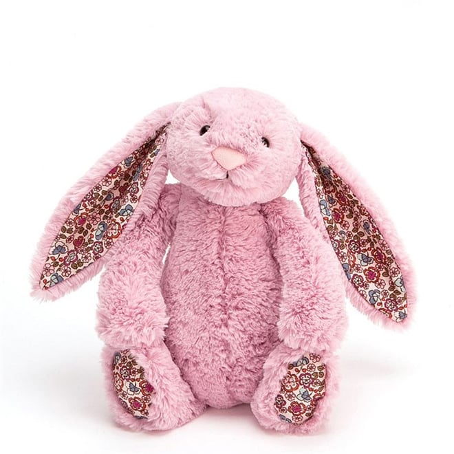 Jellycat Çiçekli Koyu Pembe Tavşan Orta Boy