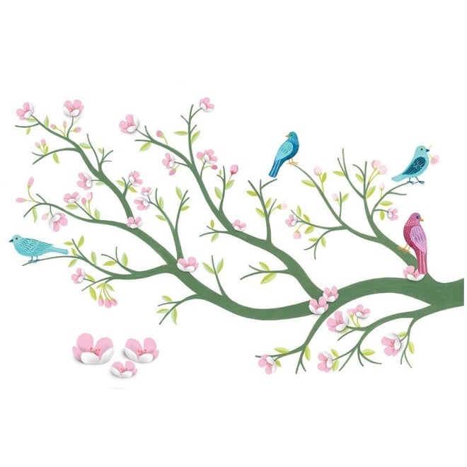 Little Big Room Duvar Sticker/Cherry Tree In Bloom