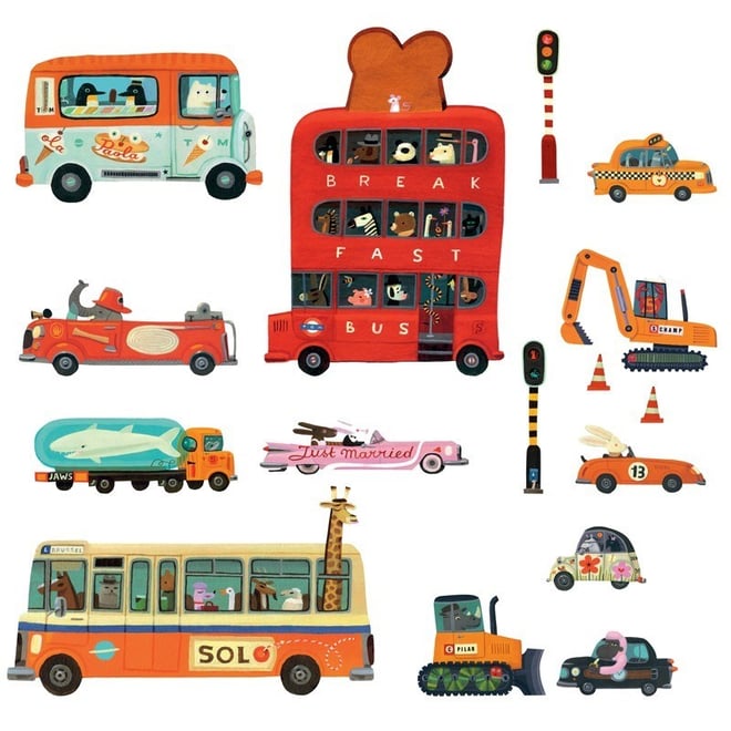 Little Big Room Duvar Sticker/Vehicles