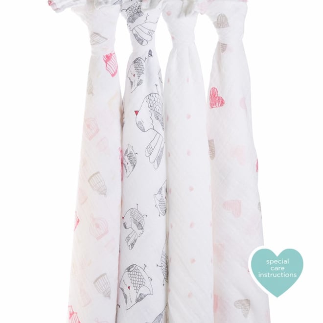 Aden Anais Dörtlü Müslin Set/Lovebird