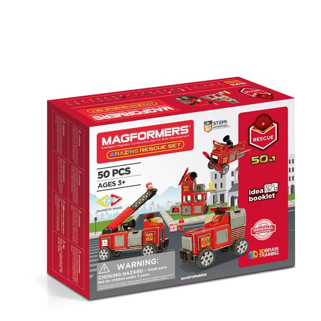 Magformers Mıknatıslı Rescue Set - 50 Parça | Isabel Abbey