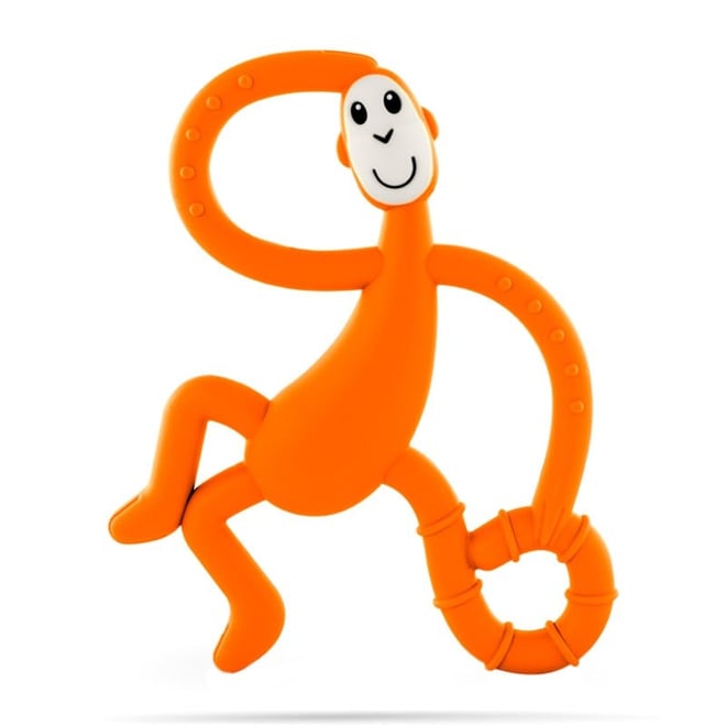 Matchstick Monkey Diş Oyuncağı - Maymun Dans - Turuncu
