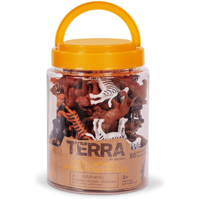 Terra 60 Parça Tüp İçinde Küçük Oyun Seti - Safari | Isabel Abbey