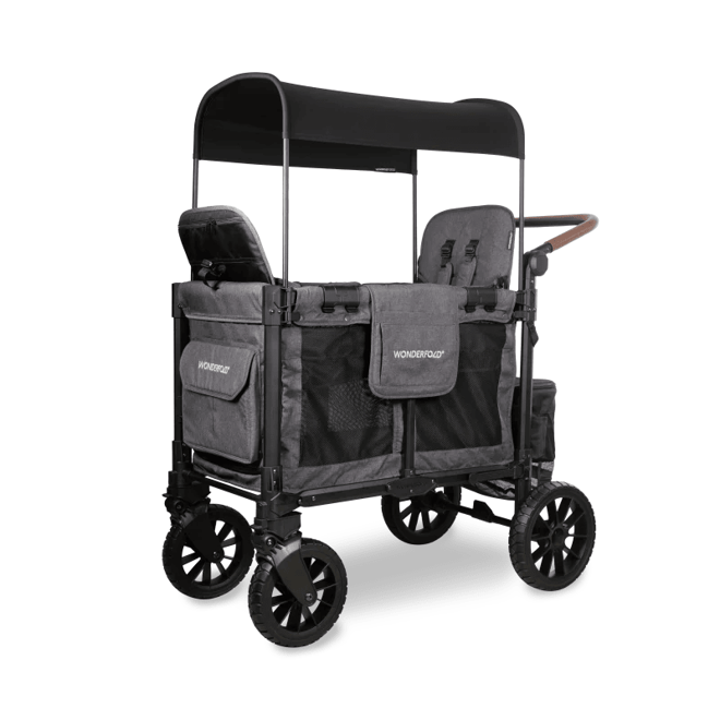 WonderfoldWonderfold W2 Luxe Pro İkili Bebek Arabası Vagonu - Kömür Grisi