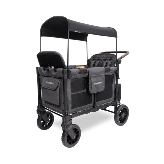 WonderfoldWonderfold W4 Luxe Pro Dörtlü Bebek Arabası Vagonu - Kömür Grisi