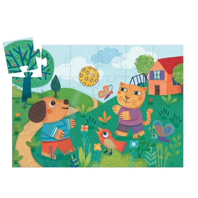 Djeco Dekoratif Puzzle 24 Parça/Woof Woof !