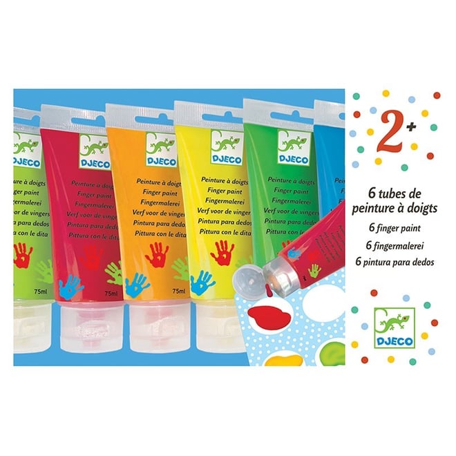 6 Finger Paint'S Tubes