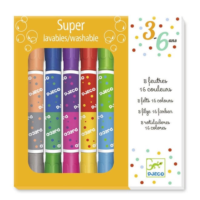 8 twins washable markers