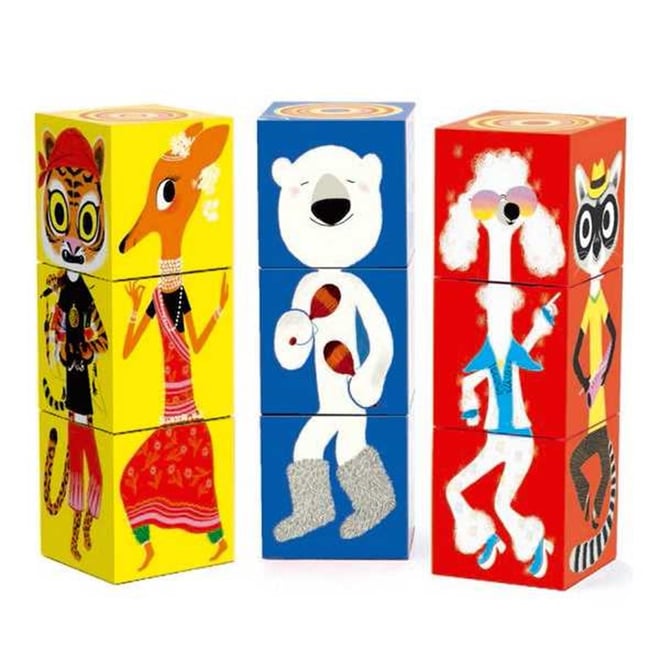 9 funny animals blocks