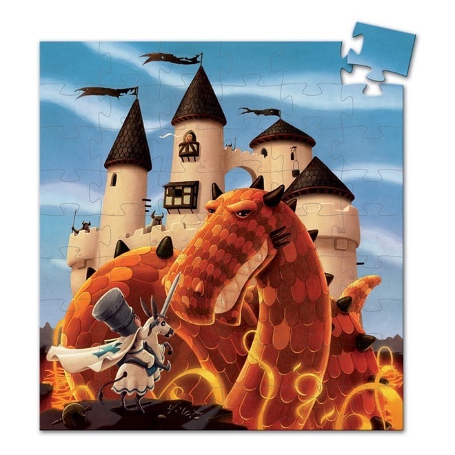 Djeco Dekoratif Puzzle 54 Parça/The Dragon's Castle