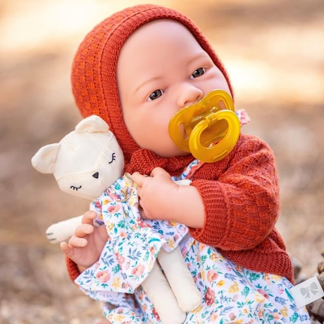 Berenguer Boutique Oyuncak Bebek 38 cm - Kiremit Hırka ve Kedili