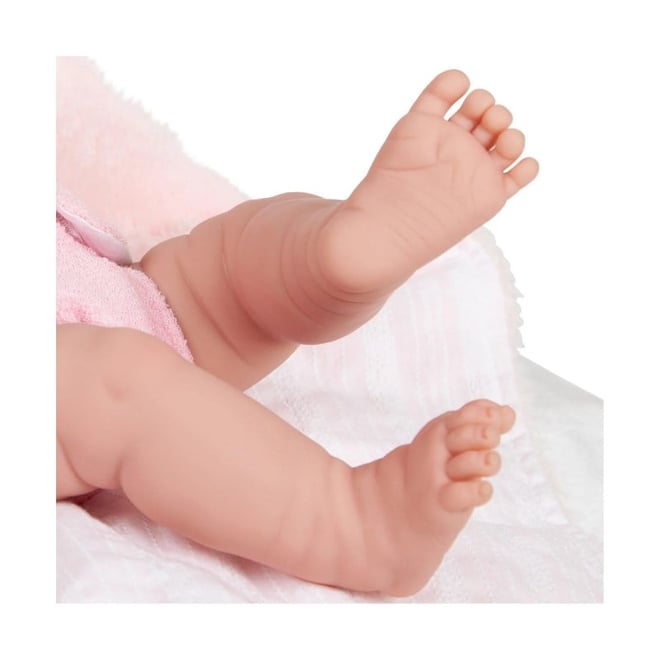 Berenguer Gerçekçi Yenidoğan Oyuncak Kız Bebek 39 cm ve Pembe Ayı