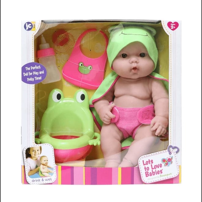 Berenguer Lots to Love Oyuncak Bebek 36cm ve Kurbağa Lazımlık